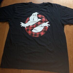 Gostbuster tartan logo t-shirt